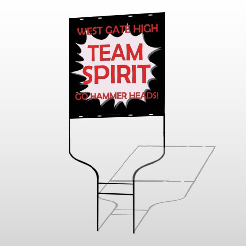 Team 43 Round Rod Sign