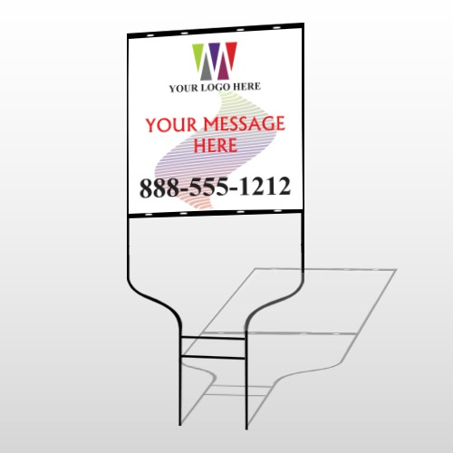 Triangles Wave 167 Round Rod Sign