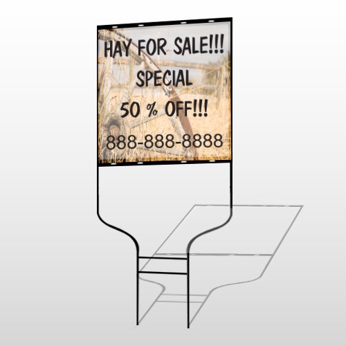 Wood Wheel 413 Round Rod Sign