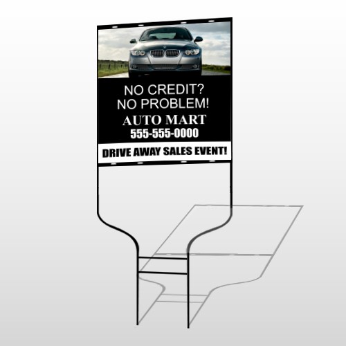 Auto Mart 114 Round Rod Sign