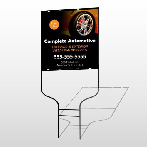 Detailing Services 115 Round Rod Sign