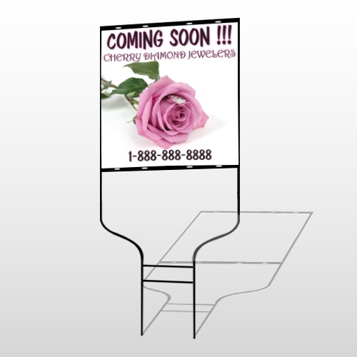 Pinkrose Hidden Ring 399 Round Rod Sign