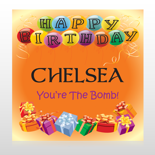 Birthday Balloons 185 Custom Decal