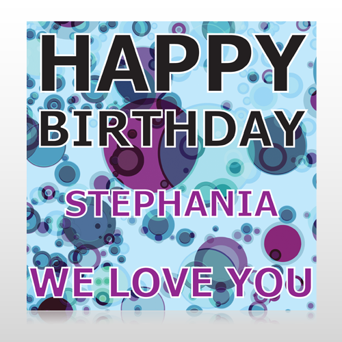Birthday Dots 16 Custom Decal