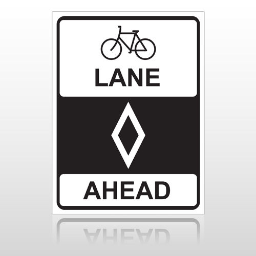 Bike Lane 10039 Road Sign