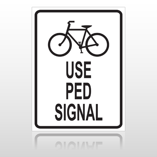 Bike Ped 10041 Parking Lot Sign
