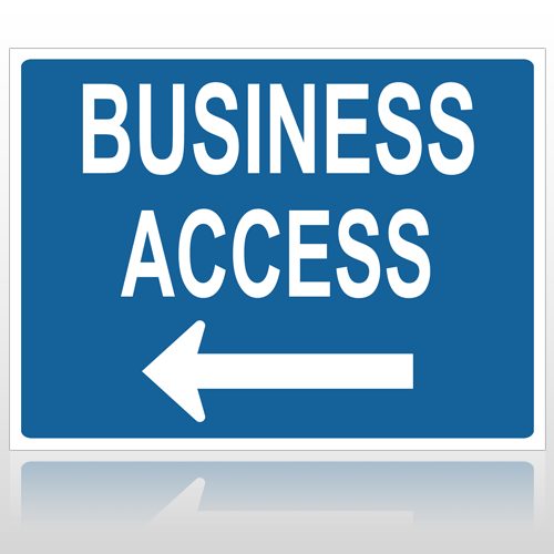 Bus Access 10060 Parking Lot Sign