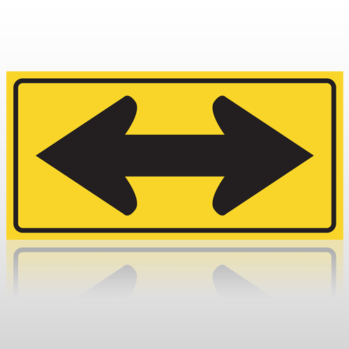 Directional Yellow 10007 Road Sign
