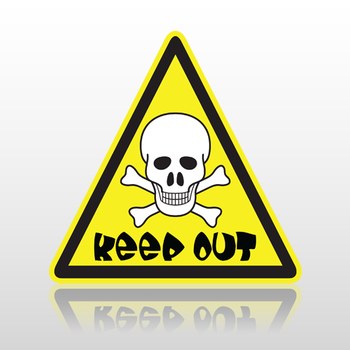 Keep 697 Floor Decal Triangle