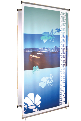 Telescopic 3 Kit- Stand & Heavy Weight Banner 39"W x 89"H