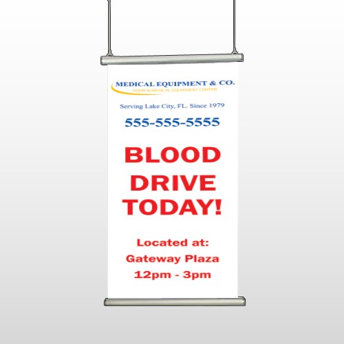 Blood Drive 97 Hanging Banner