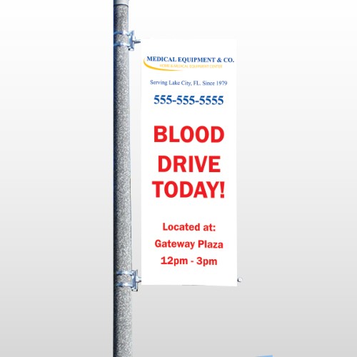 Blood Drive 97 Pole Banner