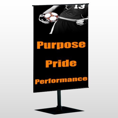 Black 41 Center Pole Banner Stand