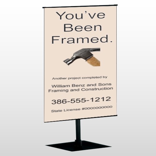 Framed 236 Center Pole Banner Stand