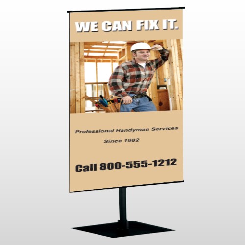Handyman 243 Center Pole Banner Stand