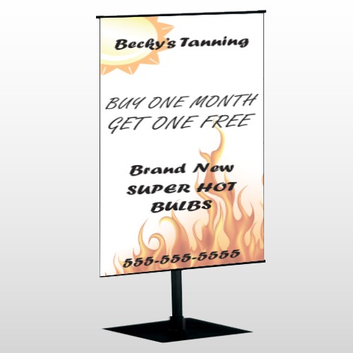 Tanning 298 Center Pole Banner Stand