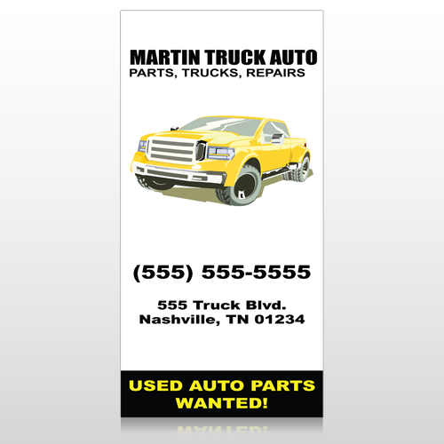 Black Yellow Truck 117 Custom Decal