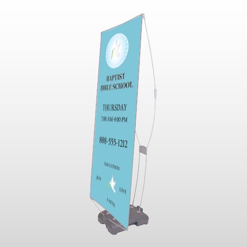 Bible Dove 162 Exterior Flex Banner Stand 