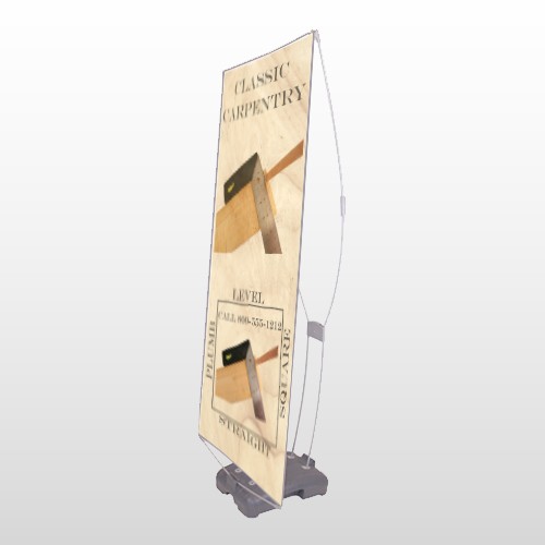 Carpentry 238 Exterior Flex Banner Stand
