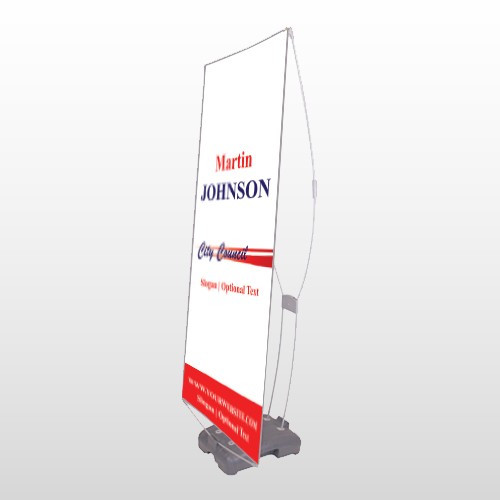 City Council 133 Exterior Flex Banner Stand