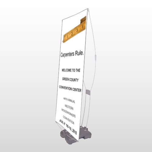 Convention 239 Exterior Flex Banner Stand