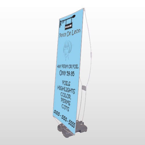 Hair 289 Exterior Flex Banner Stand