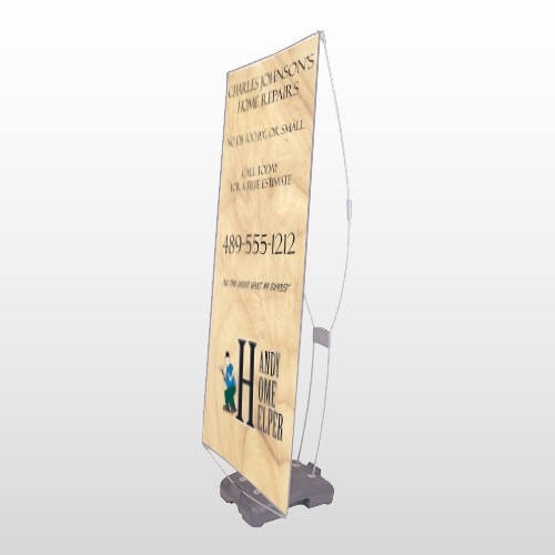 Home Repair 242 Exterior Flex Banner Stand
