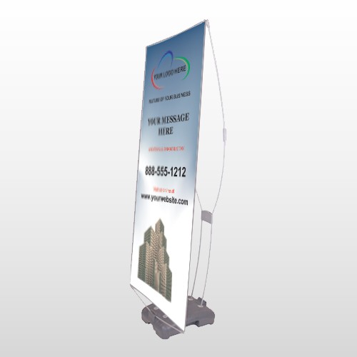 Industry 168 Exterior Flex Banner Stand