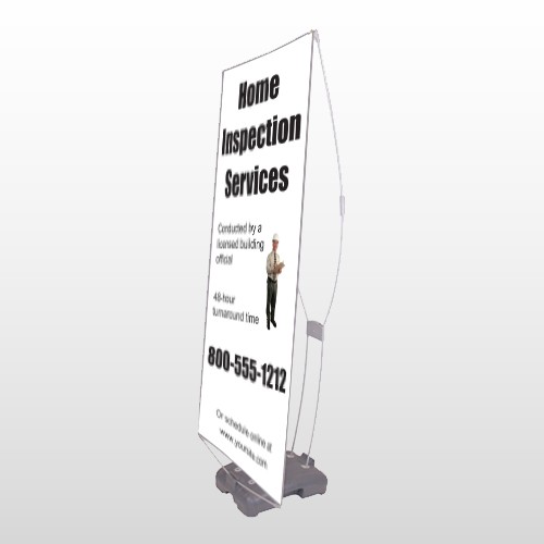 Home Inspection 360 Exterior Flex Banner Stand
