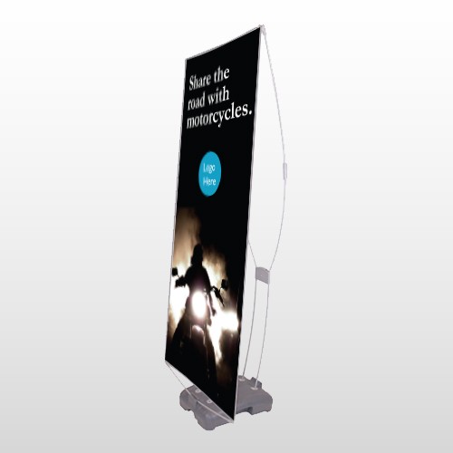 Motorcycle 106 Exterior Flex Banner Stand