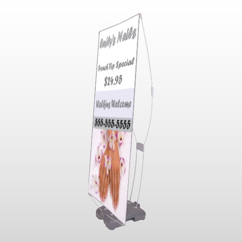 Nails 295 Exterior Flex Banner Stand