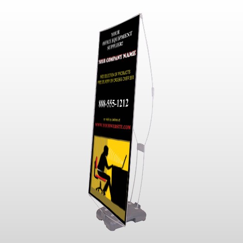 Office 149 Exterior Flex Banner Stand
