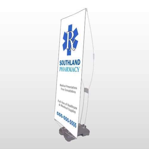 Pharmacy 103 Exterior Flex Banner Stand