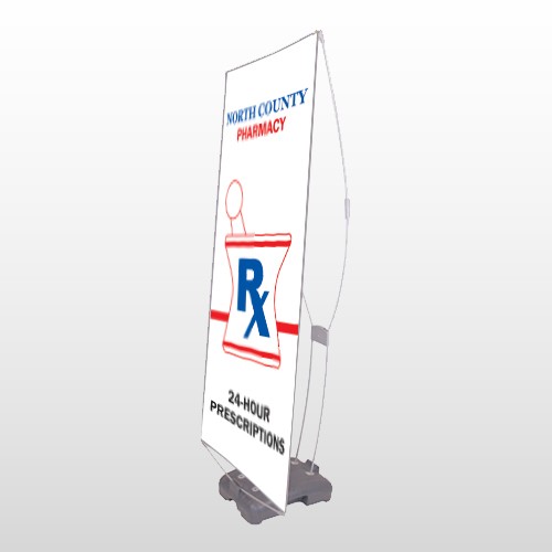 Pharmacy 101 Exterior Flex Banner Stand