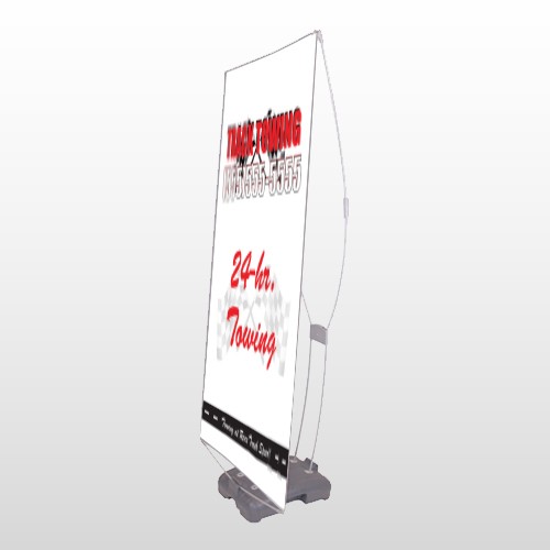 Towing 126 Exterior Flex Banner Stand
