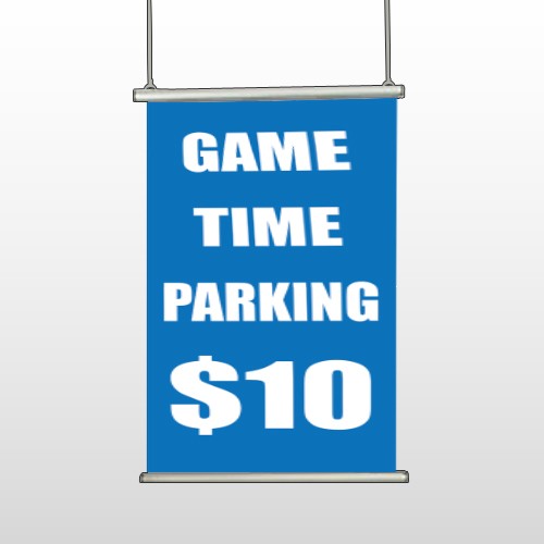 Parking 123 Hanging Banner