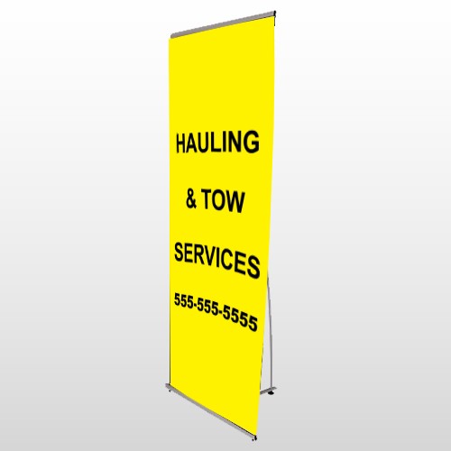 Hauling 127 Flex Banner Stand