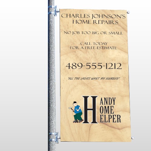 Home Repair 242 Pole Banner