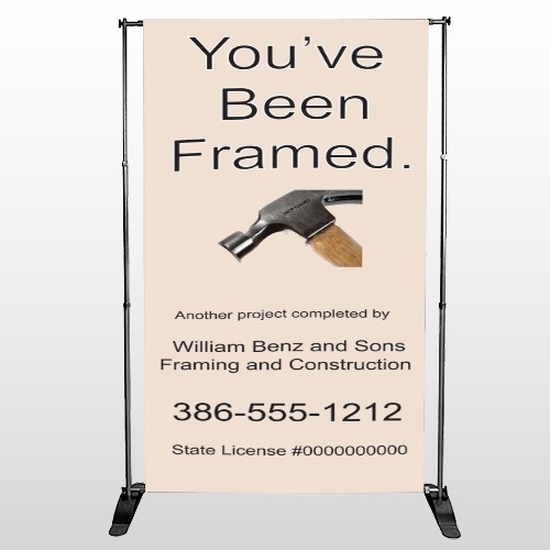 Framed 236 Pocket Banner Stand