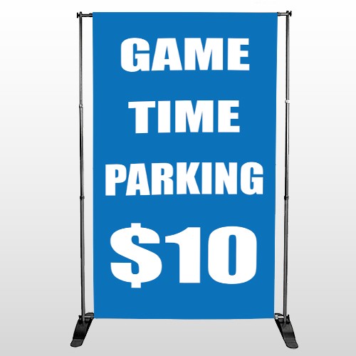 Parking 123 Pocket Banner Stand