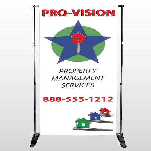 Property Management 363 Pocket Banner Stand