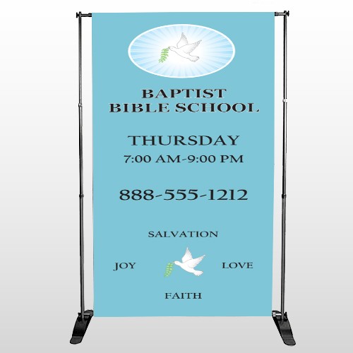 Bible Dove 162 Pocket Banner Stand