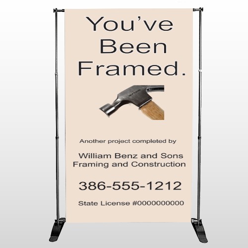 Framed 236 Pocket Banner Stand