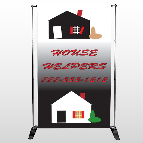 Househelper 245 Pocket Banner Stand