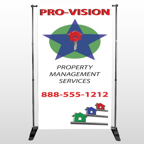 Property Management 363 Pocket Banner Stand