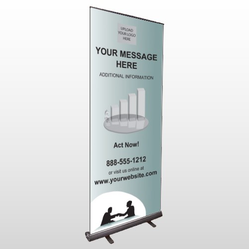 Bank 174 Retractable Banner Stand