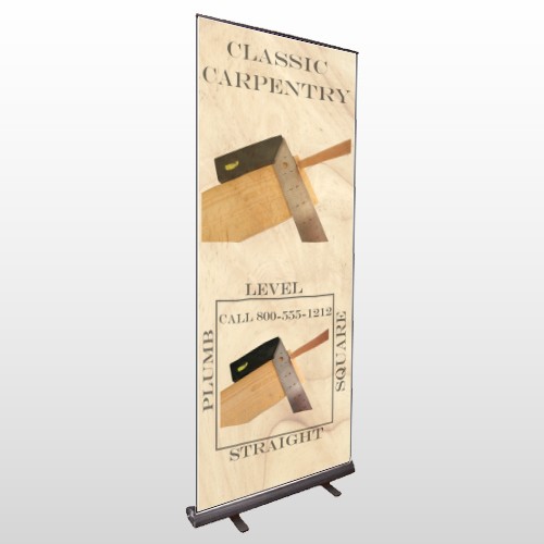 Carpentry 238 Retractable Banner Stand