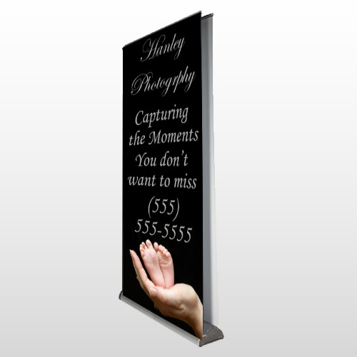 Flower 49 Retractable Banner Stand