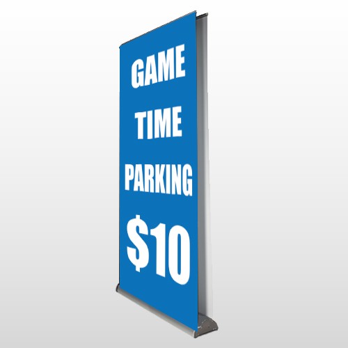 Parking 123 Retractable Banner Stand