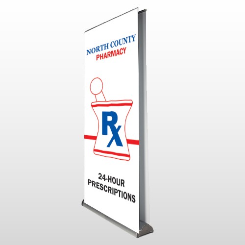 Pharmacy 101 Retractable Banner Stand